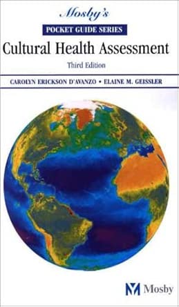 pocket guide to cultural health assessment 1st edition carolyn d\\\\\\\'avanzo ,e geissler 0323018580,