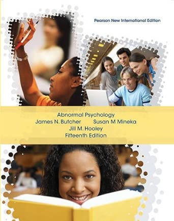Abnormal Psychology Pearson New   Plus Mypsychlab Without Etext