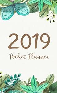 2019 pocket planner 2019 pocket monthly calendar planner january december 2019 for to do list planners and