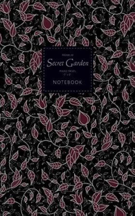 notebook secret garden fun notebook 96 ruled/lined pages 1st edition quick witted coconut 1724519786,