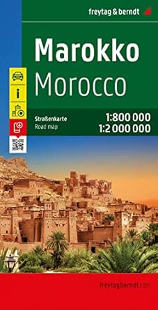 marokko maroc wegenkaart 1 800 000 / 1 2 000 000 175 1st edition freytag berndt 3707911667, 978-3707911664