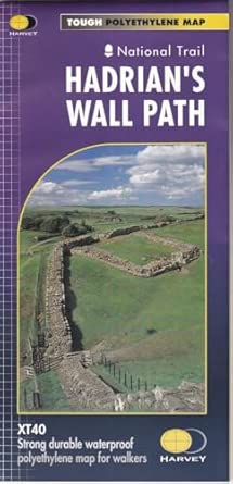 hadrians wall xt40 1st edition harvey map services ltd 1851374388, 978-1851374380