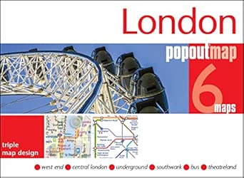 popout map london triple map 3 popout maps in one handy pocket size format 1st edition popout maps