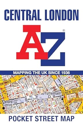 central london a z pocket street map detailed and accurate iconic street map of london 1st edition a z maps