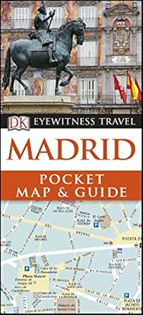 dk madrid pocket map and guide 1st edition dk travel 0008535027, 978-0241310311