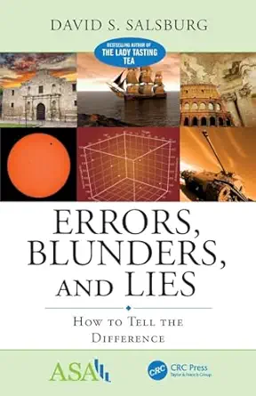 errors blunders and lies how to tell the difference 1st edition david s salsburg 1498795781, 978-1498795784