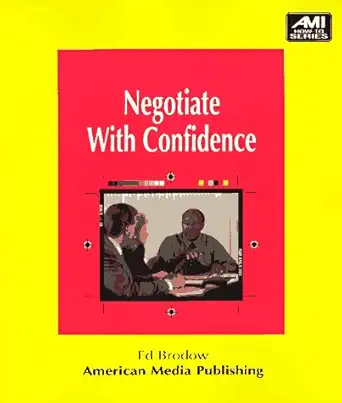 negotiate with confidence 1st edition ed brodow ,ed brodow 1884926509, 978-1884926501