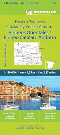 michelin a stliche pyrena en map 146 1st edition michelin 2067263900, 978-2067263901