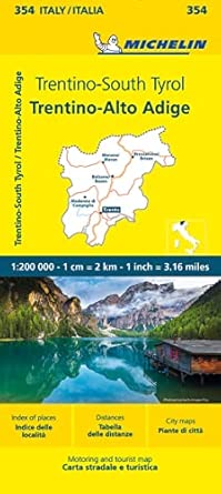 trentino alto adige 1 200 000 straa en und tourismuskarte 1 200 000 354 1st edition michelin 2067258931,