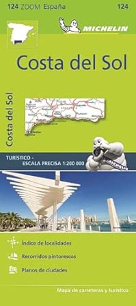 mapa zoom costa del sol 124 1st edition michelin 2067217925, 978-2067217928