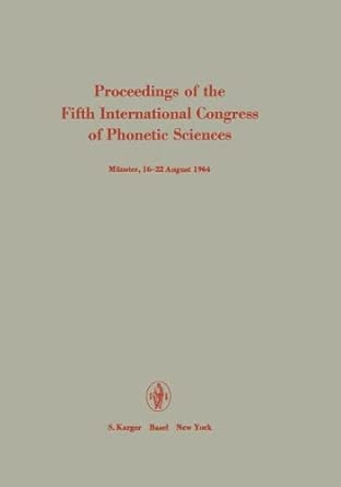 zwirner proceedings of fifth int congress of phone tic sciences 5th international congress ma 1/4nster august