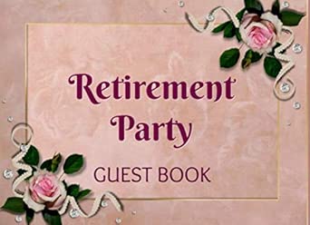 retirement party guest book elegant keepsake memory book for female retiree blank lined pages for guests to