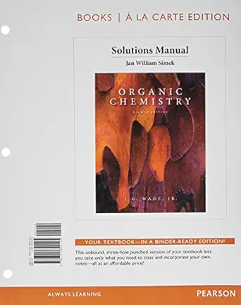 Solution Manual For Organic Chemistry Books A La