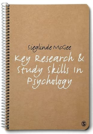 key research and study skills in psychology 1st edition mcgee 1848600216, 978-1848600218
