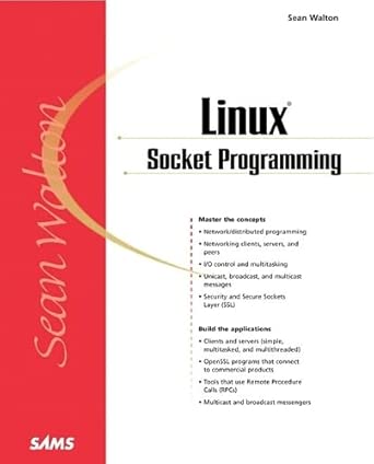 linux socket programming 1st edition sean walton 0672319357, 978-0672319358