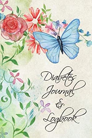 diabetes journal and logbook pretty 6x9 book for meals food numbers medication exercise blood sugar levels