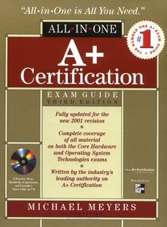 a+ all in one certification exam guide 1st edition mike meyers 0072126795, 978-0072126792
