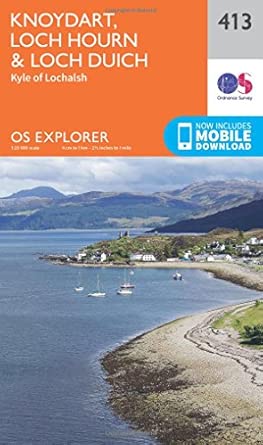 knoydart loch hourn and loch duich 413 1st edition ordnance survey 0319246485, 978-0319246481
