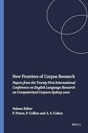 new frontiers of corpus research papers from the twenty first international conference on english l papers