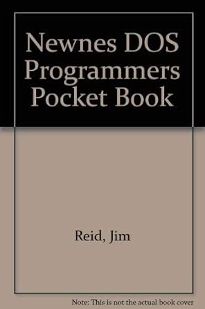 newnes dos programmers pocket book 1st edition jim reid 0750613866, 978-0750613866