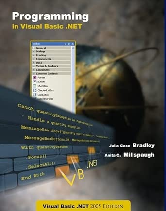 programming vb net 2005 + cd + 180 day trial software 1st edition julia case bradley ,anita c millspaugh