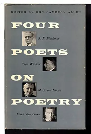 four poets on poetry 1st edition don cameron allen 0801800153, 978-0801800153