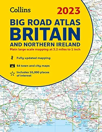 2023 Collins Big Road Atlas Britain And Northern Ireland