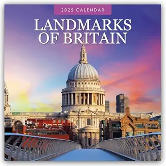 Landmarks Of Britain Uk Sights 2025 16 Month Calendar Original Red Robin Publishing Ltd Calendar Multilingual Calendar