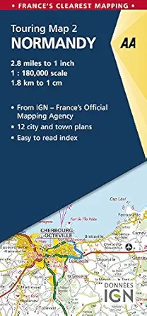 Normandy Touring Map