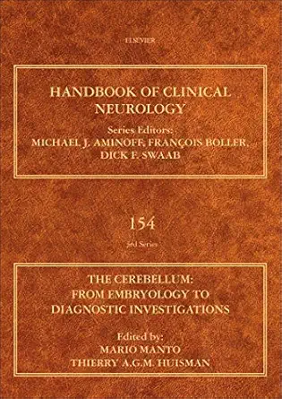 The Cerebellum From Embryology To Diagnostic Investigations Handbook Of Clinical Neurology Series
