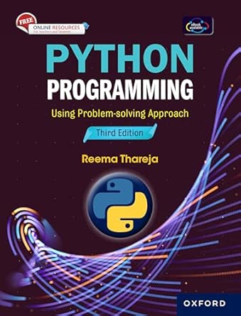 python programming 3e 1st edition reema thareja 9367257651, 978-9367257654