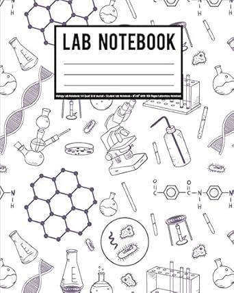 Lab Notebook Biology Lab Notebook 1/4 Quad Grid Journal Student Lab Notebook 8 X10 With 108 Pages Laboratory Notebook Student Lab Notebook Volume 5