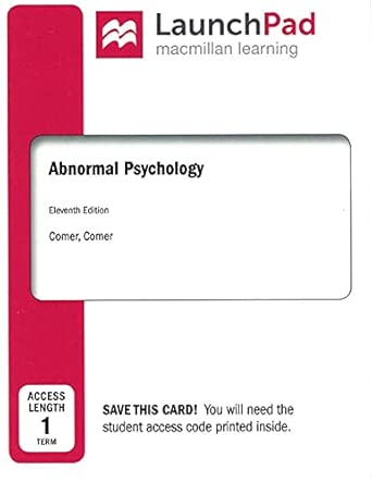 Launchpad For Abnormal Psychology Six Months Access