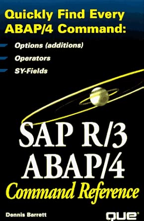 Sap R/3 Abap/4 Command Reference Options Operators Sy Fields
