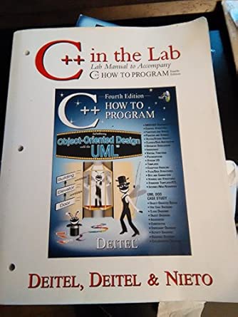 C++ In The Lab Lab Manual