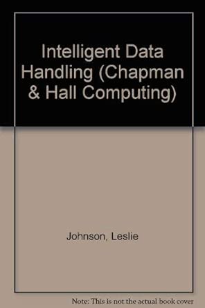 intelligent data handling 1st edition leslie johnson ,simon murdoch 0412379201, 978-0412379208