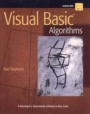 visual basic algorithms a developers sourcebook of ready to run code 1st edition rod stephens 047113418x,