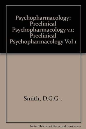 Preclinical Psychopharmacology