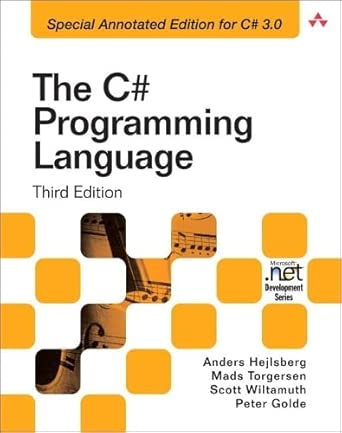 The C# Programming Language Special   For C Sharp 3 0