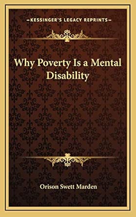 Why Poverty Is A Mental Disability