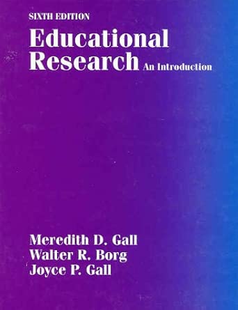 Educational Research An Introduction