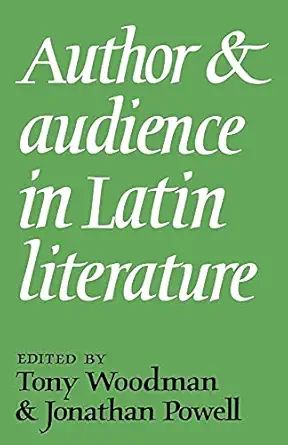 Author And Audience In Latin Literature