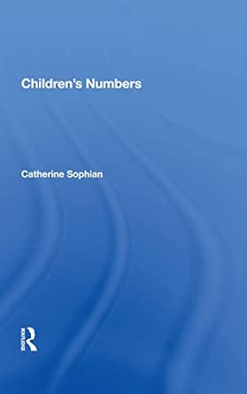 childrens numbers 1st edition catherine sophian 0367009137, 978-0367009137