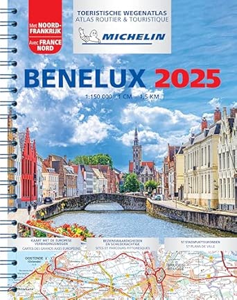 atlas benelux 2025 atlas routier et touristique wegenatlas schaal 1 150 000 1st edition michelin 2067265504,