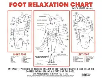 foot relaxation chart 1st edition norman walker 1570672407, 978-1570672408