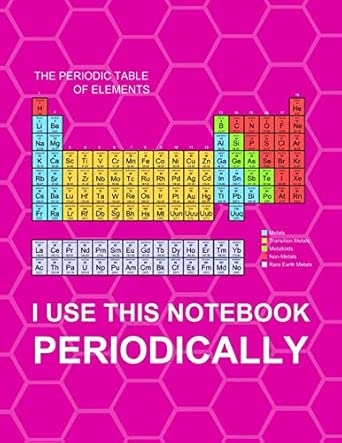 I Use This Notebook Periodically Pink Funny Science Notebook With Hexagonal Graph Paper With 1/4 Inch Hexagon Pattern A4 8 5x11 Inch Periodic Table Humor Biochemistry And Organic Chemistry Notebook