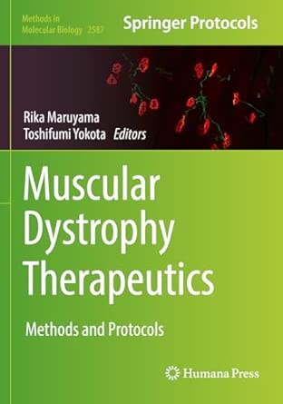 Muscular Dystrophy Therapeutics Methods And Protocols 2587