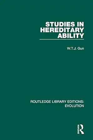 Studies In Hereditary Ability
