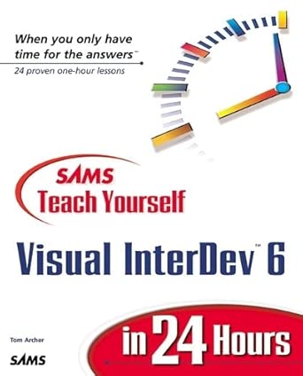 sams teach yourself visual interdev 6 in 24 hours 1st edition tom archer 0672316420, 978-0672316425