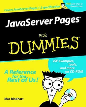 javaserver pagestm for dummiesa 1st edition mac rinehart 0764515446, 978-0764515446